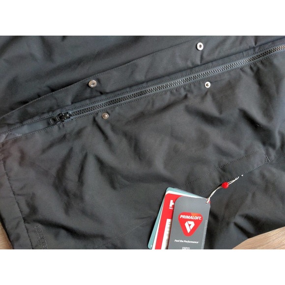 Helly Hensen Aden Long Insulated Hooded Rain Jacket Womens Large L Black - Picture 4 of 13